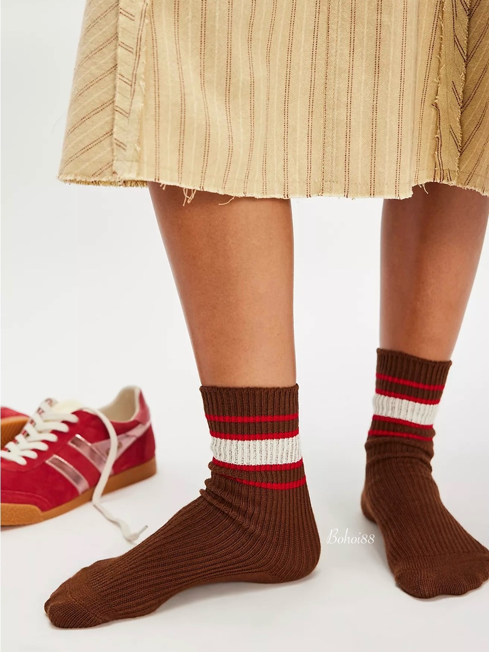 NWT Free People Sporty Slouch Socks - Picture 2 of 8